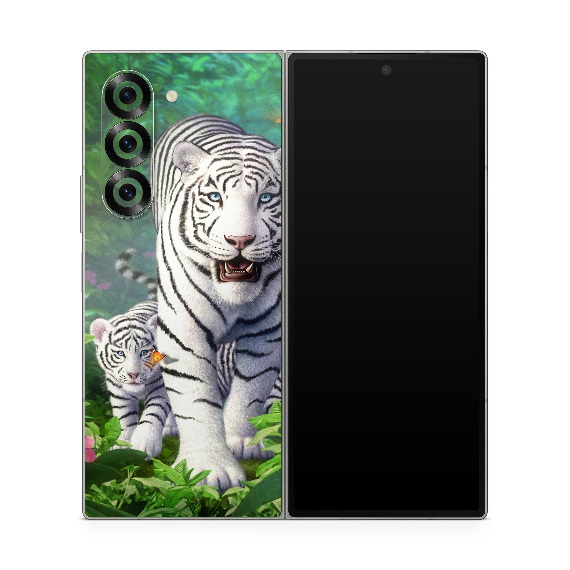 White Tigers - Samsung Galaxy Z Fold6 Skin