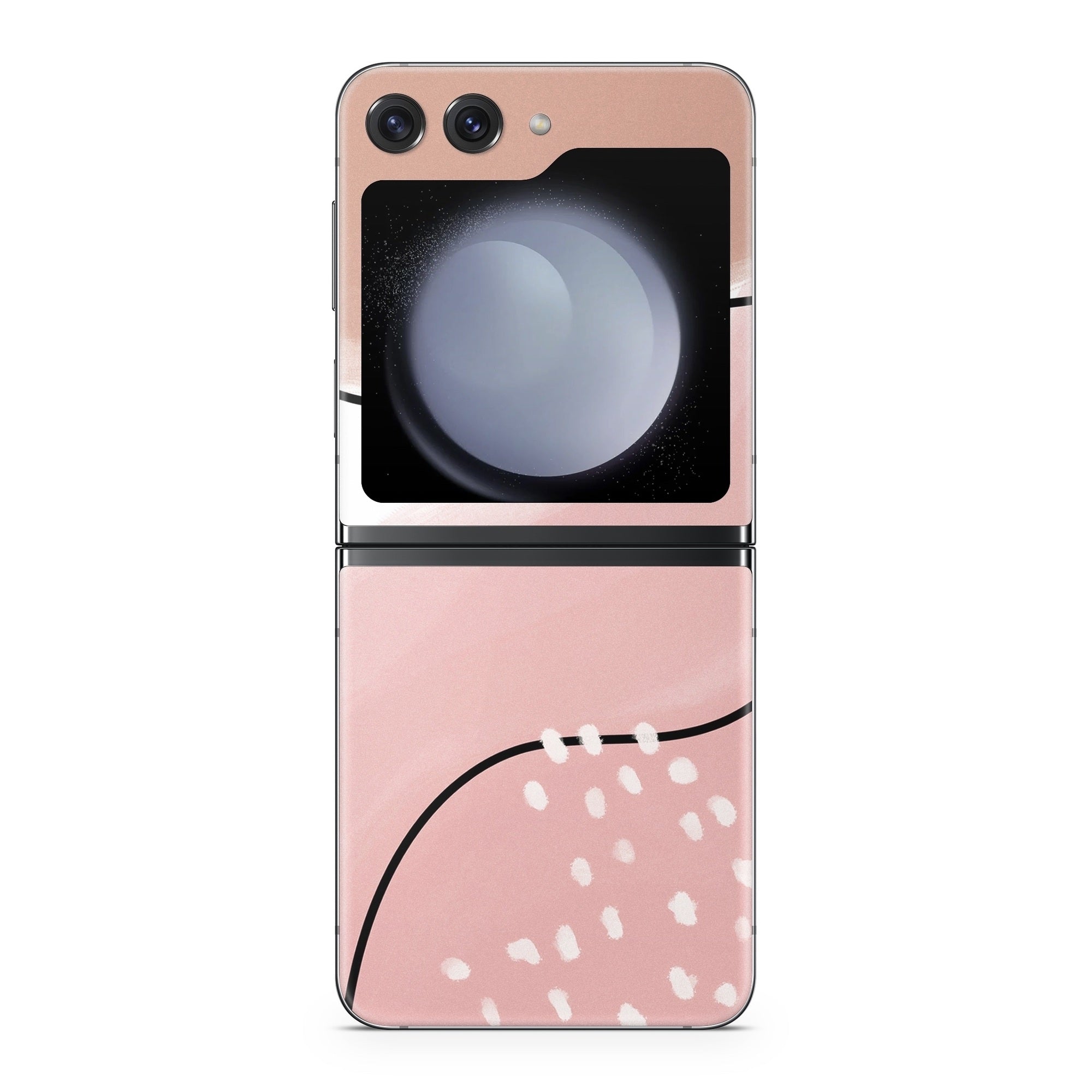 Abstract Pink and Brown - Samsung Galaxy Z Flip5 Skin