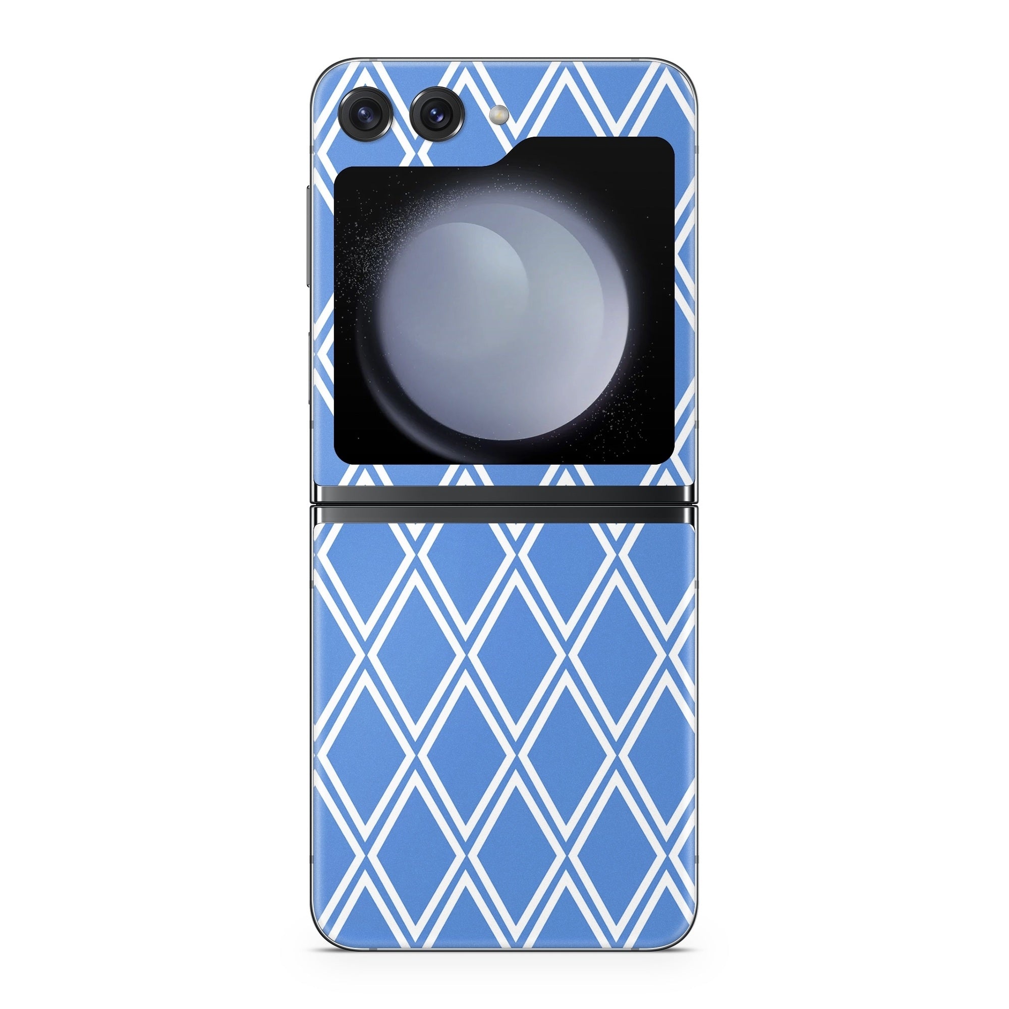 Blue Checks - Samsung Galaxy Z Flip5 Skin