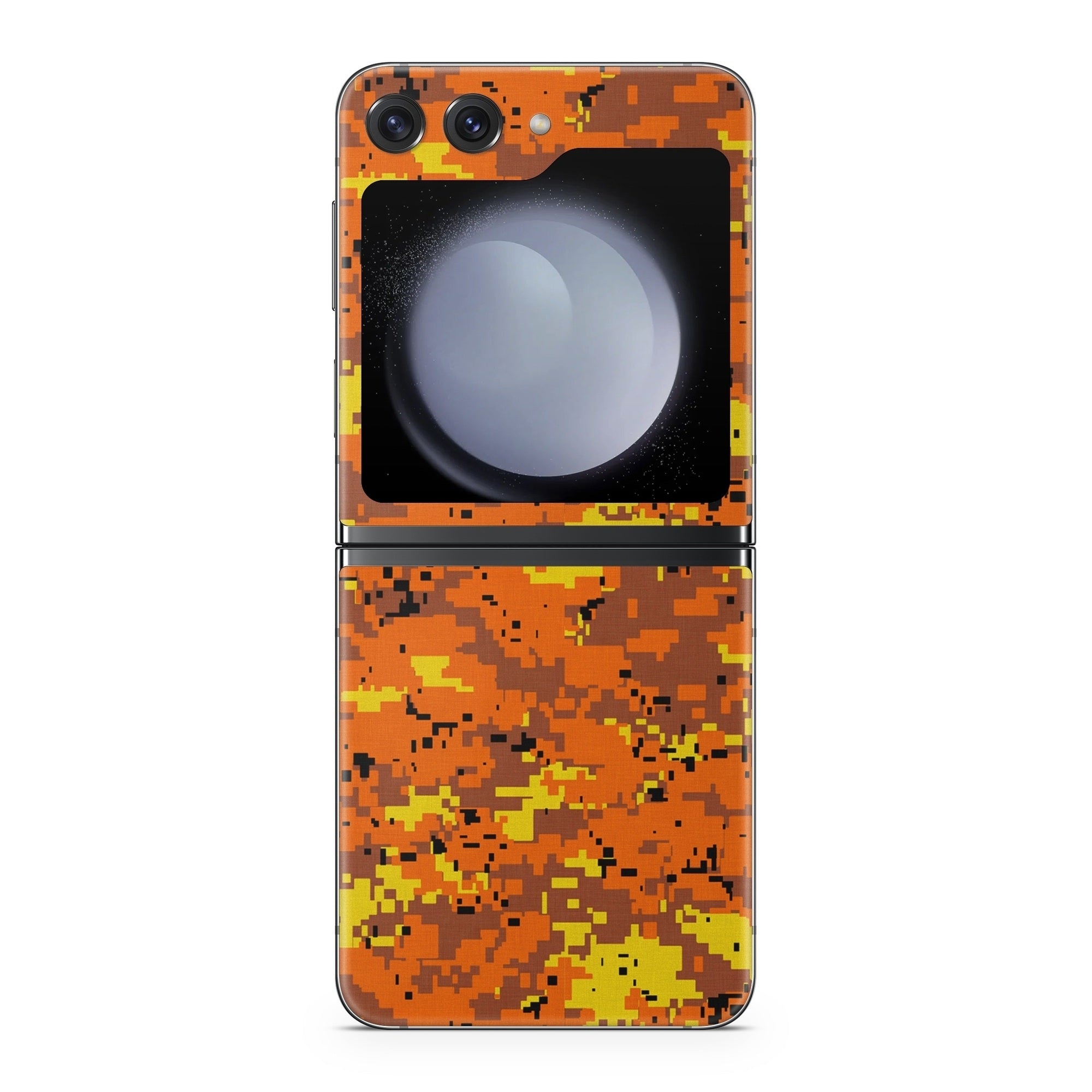 Digital Orange Camo - Samsung Galaxy Z Flip5 Skin