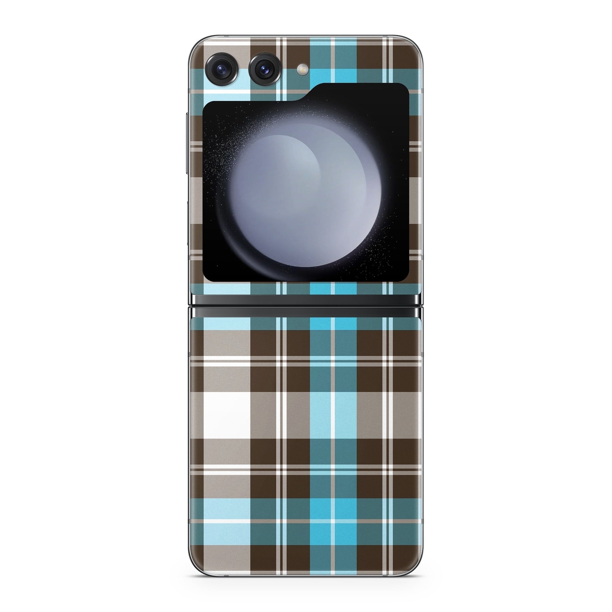 Turquoise Plaid - Samsung Galaxy Z Flip5 Skin