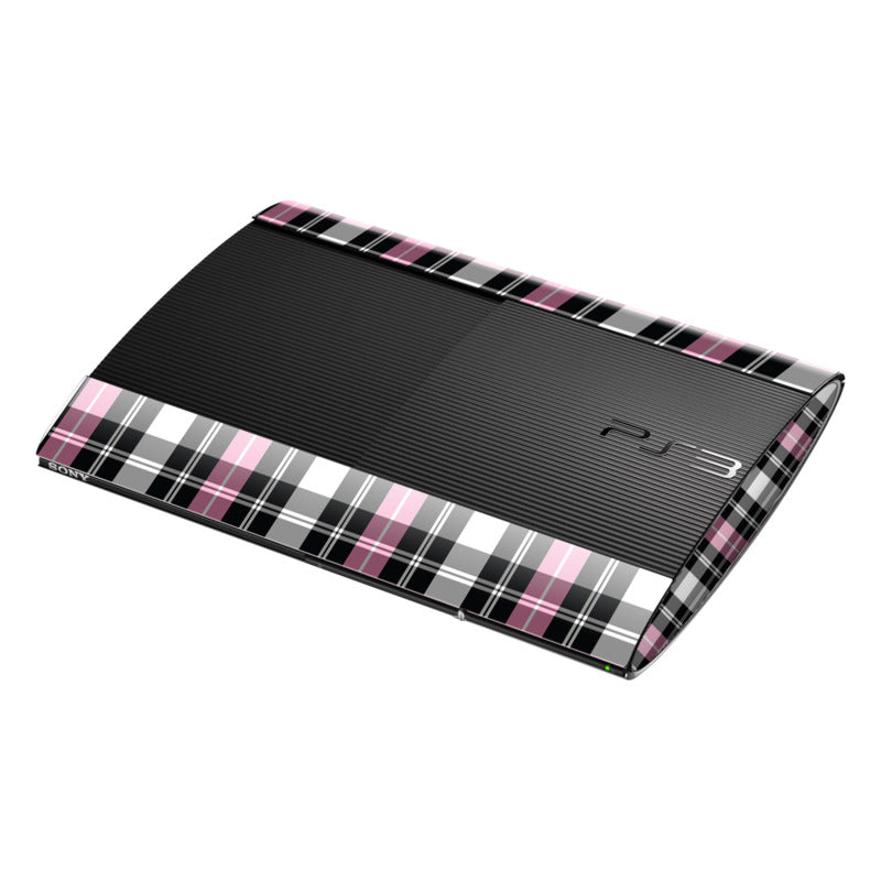 Pink Plaid - Sony PS3 Super Slim Skin