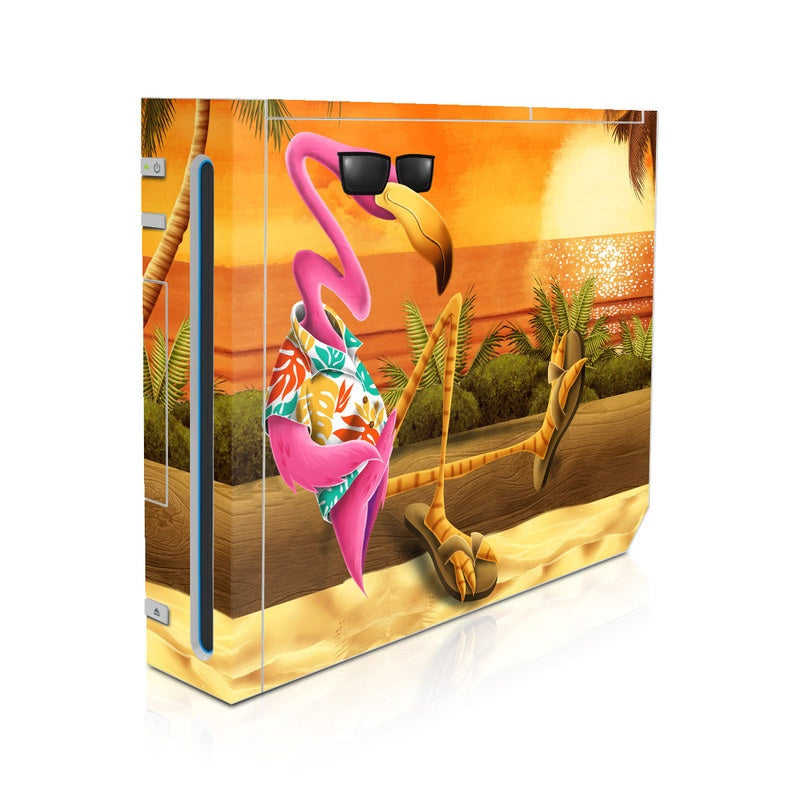 Sunset Flamingo - Nintendo Wii Skin