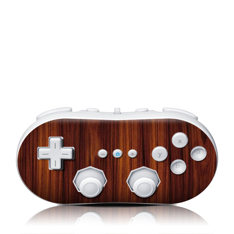 Dark Rosewood - Nintendo Wii Classic Controller Skin