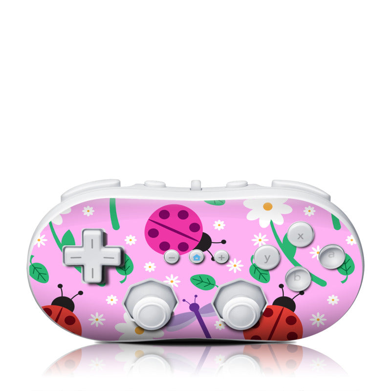 Ladybug Land - Nintendo Wii Classic Controller Skin