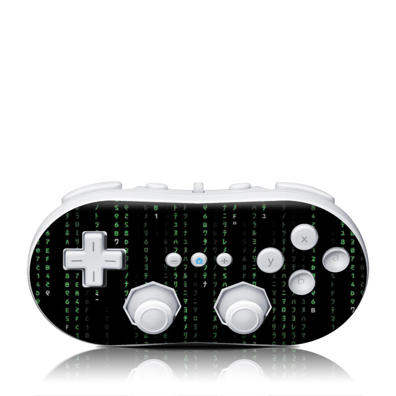 Matrix Style Code - Nintendo Wii Classic Controller Skin