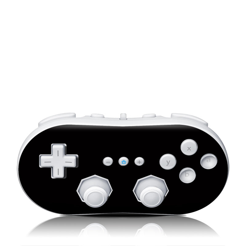 Solid State Black - Nintendo Wii Classic Controller Skin