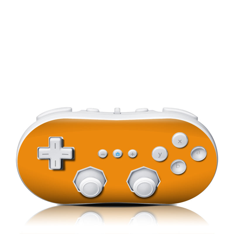 Solid State Orange - Nintendo Wii Classic Controller Skin