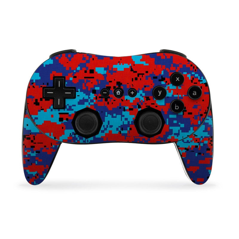 Digital Patriot Camo - Nintendo Wii Classic Controller Pro Skin