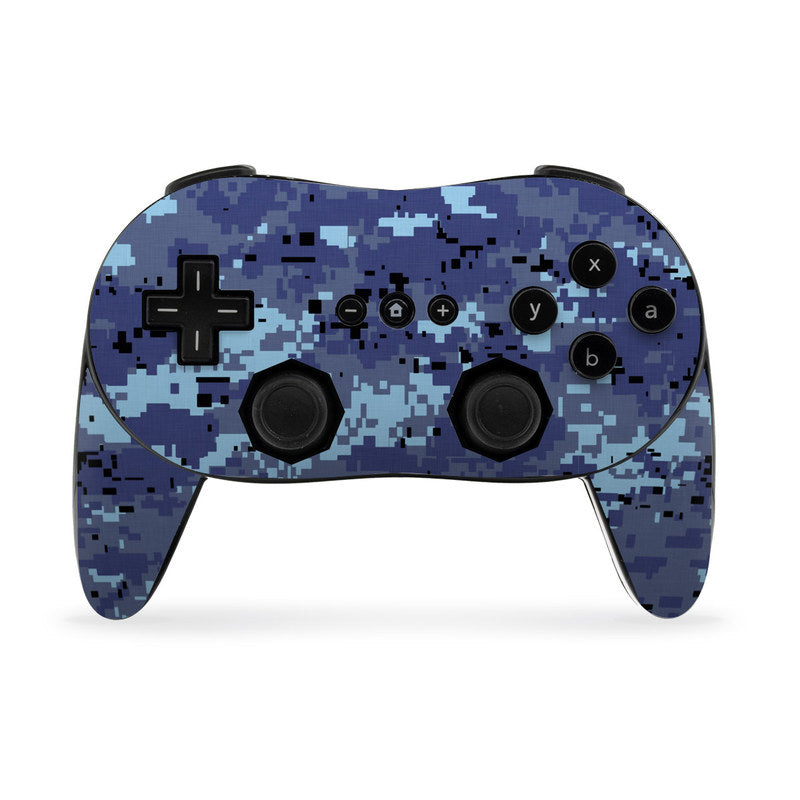 Digital Sky Camo - Nintendo Wii Classic Controller Pro Skin