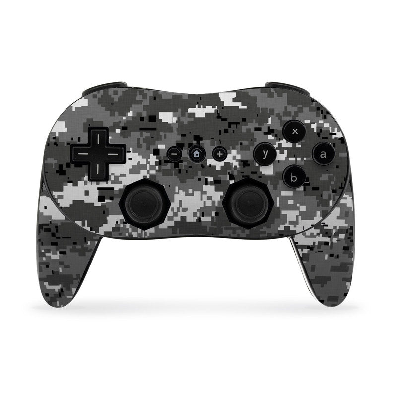 Digital Urban Camo - Nintendo Wii Classic Controller Pro Skin