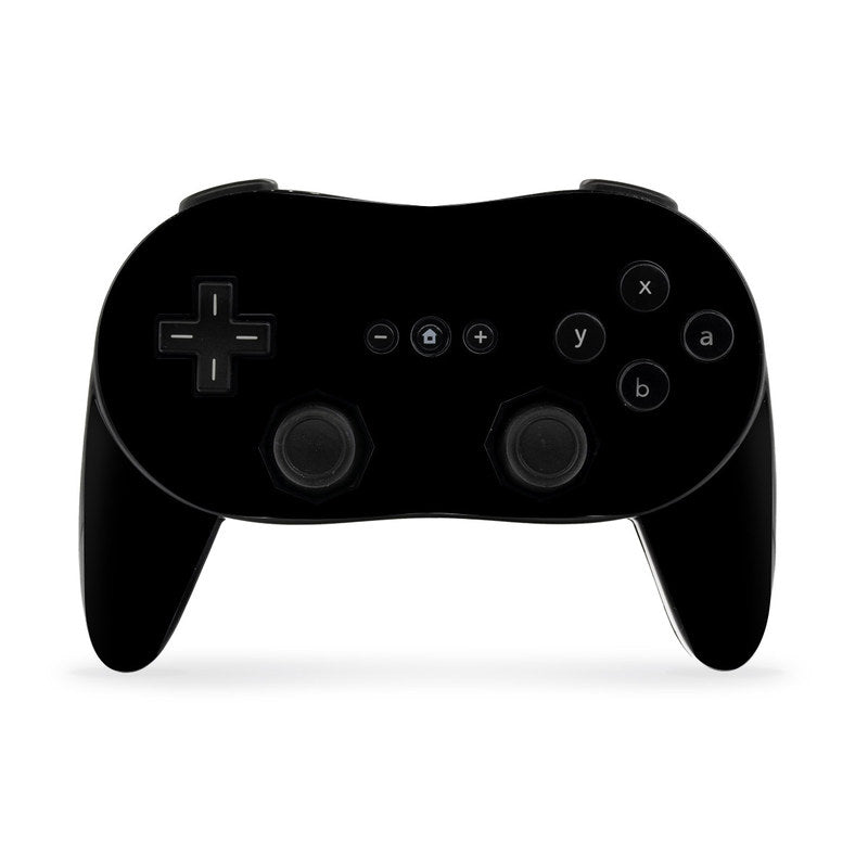 Solid State Black - Nintendo Wii Classic Controller Pro Skin