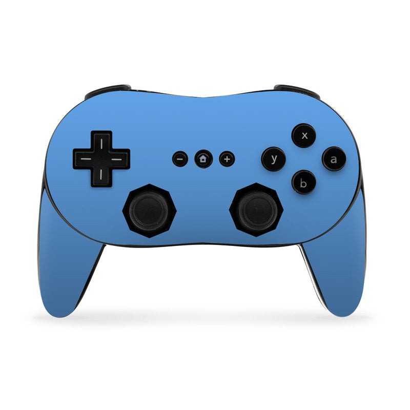 Solid State Blue - Nintendo Wii Classic Controller Pro Skin