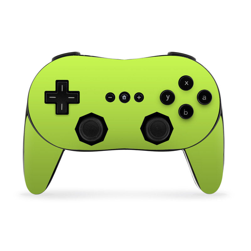 Solid State Lime - Nintendo Wii Classic Controller Pro Skin