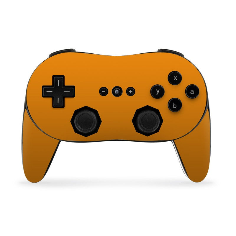 Solid State Orange - Nintendo Wii Classic Controller Pro Skin