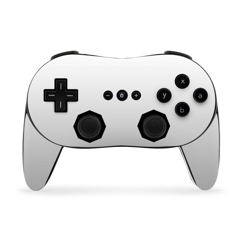 Solid State White - Nintendo Wii Classic Controller Pro Skin