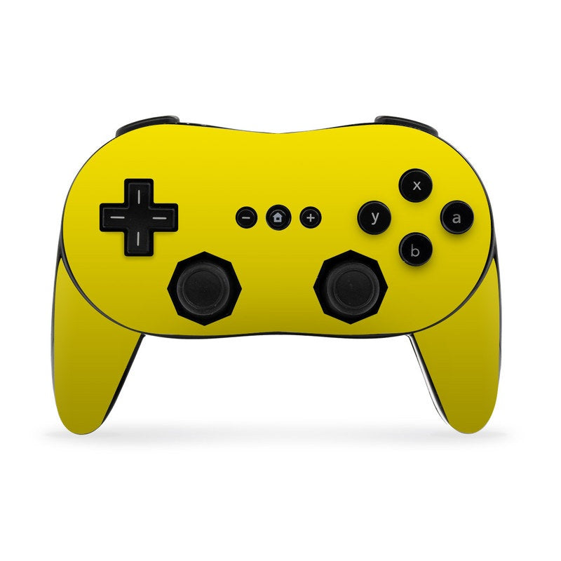 Solid State Yellow - Nintendo Wii Classic Controller Pro Skin