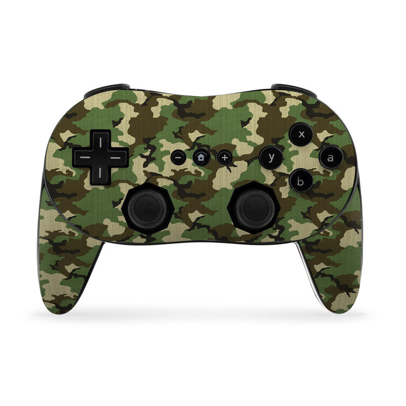 Woodland Camo - Nintendo Wii Classic Controller Pro Skin