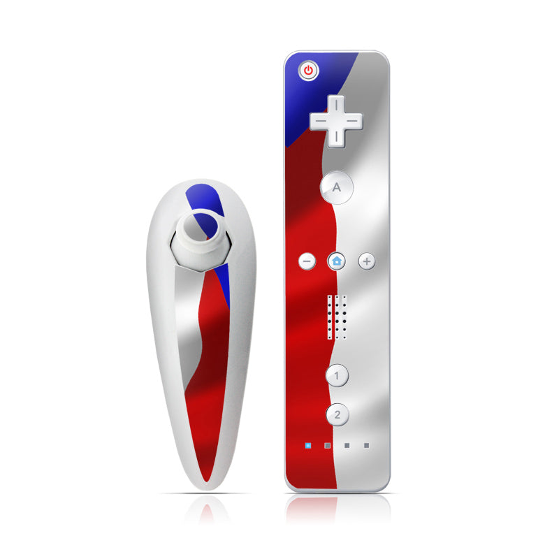 Puerto Rican Flag - Nintendo Wii Nunchuk Skin