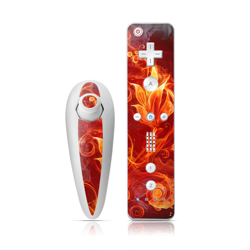 Flower Of Fire - Nintendo Wii Nunchuk Skin