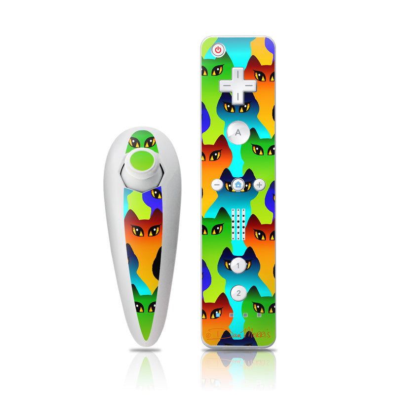 Rainbow Cats - Nintendo Wii Nunchuk Skin