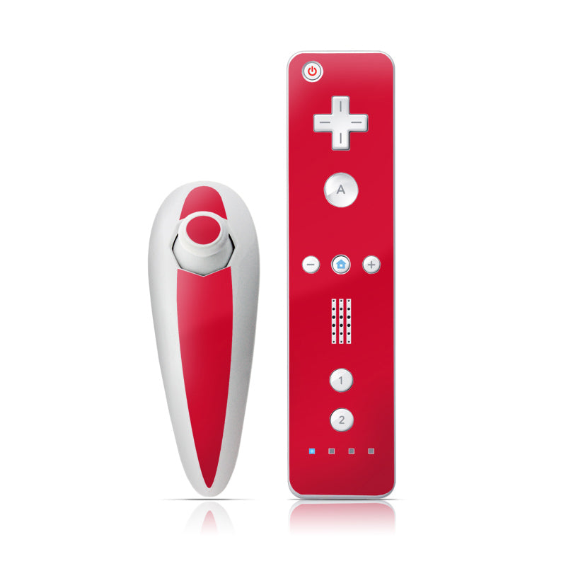 Solid State Red - Nintendo Wii Nunchuk Skin