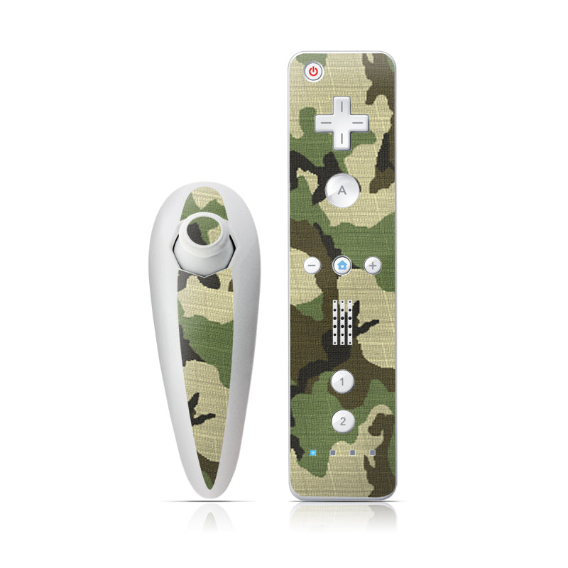 Woodland Camo - Nintendo Wii Nunchuk Skin