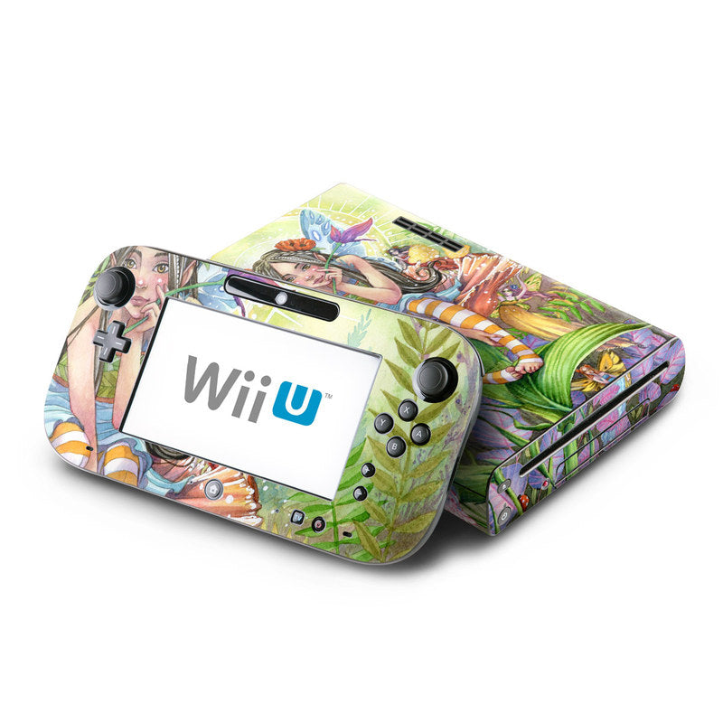 Official Nintendo WII good U GAMEPAD BLACK W/SUPER MARIO BROS SKIN COVER