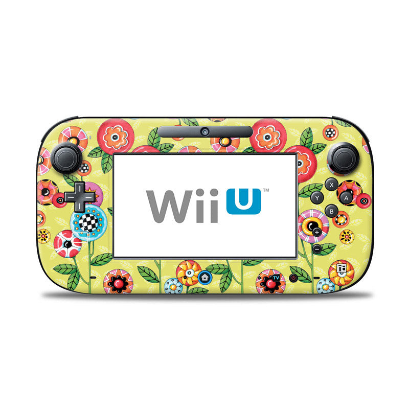 Button Flowers - Nintendo Wii U Controller Skin