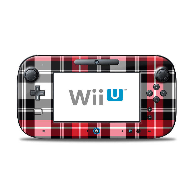 Red Plaid - Nintendo Wii U Controller Skin