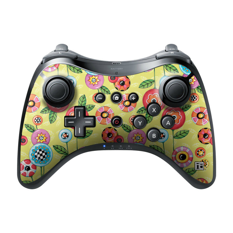 Button Flowers - Nintendo Wii U Pro Controller Skin