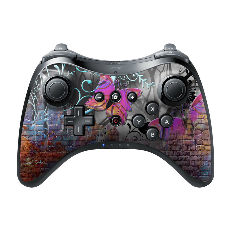 Butterfly Wall - Nintendo Wii U Pro Controller Skin