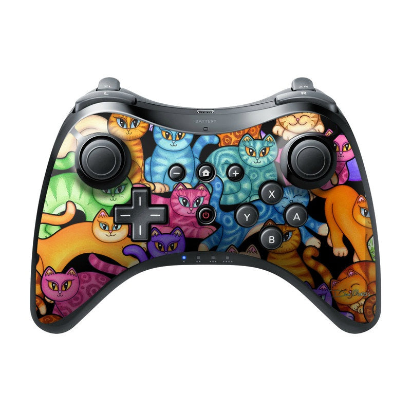 Colorful Kittens - Nintendo Wii U Pro Controller Skin