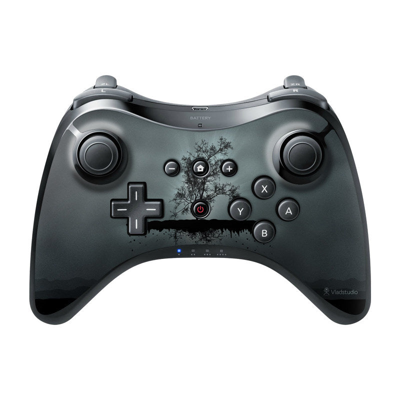 Flying Tree Black - Nintendo Wii U Pro Controller Skin