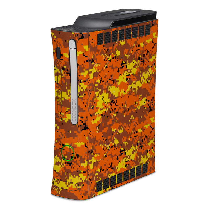 Digital Orange Camo - Microsoft Xbox 360 Skin