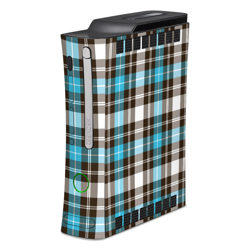 Turquoise Plaid - Microsoft Xbox 360 Skin