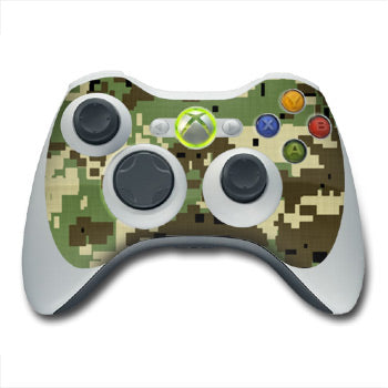 Digital Woodland Camo - Microsoft Xbox 360 Controller Skin