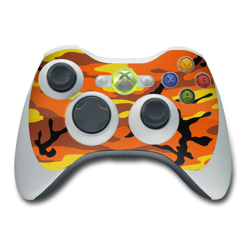 Orange Camo - Microsoft Xbox 360 Controller Skin