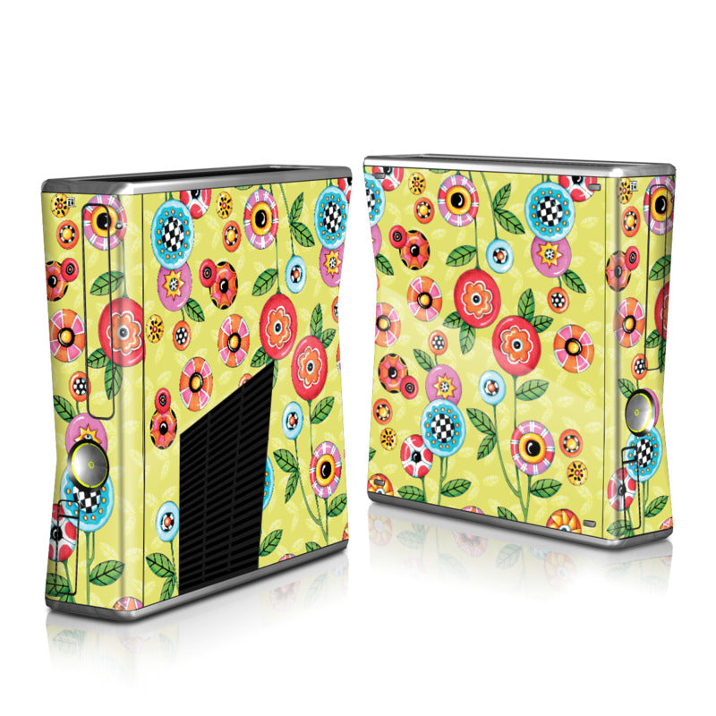 Button Flowers - Microsoft Xbox 360 S Skin