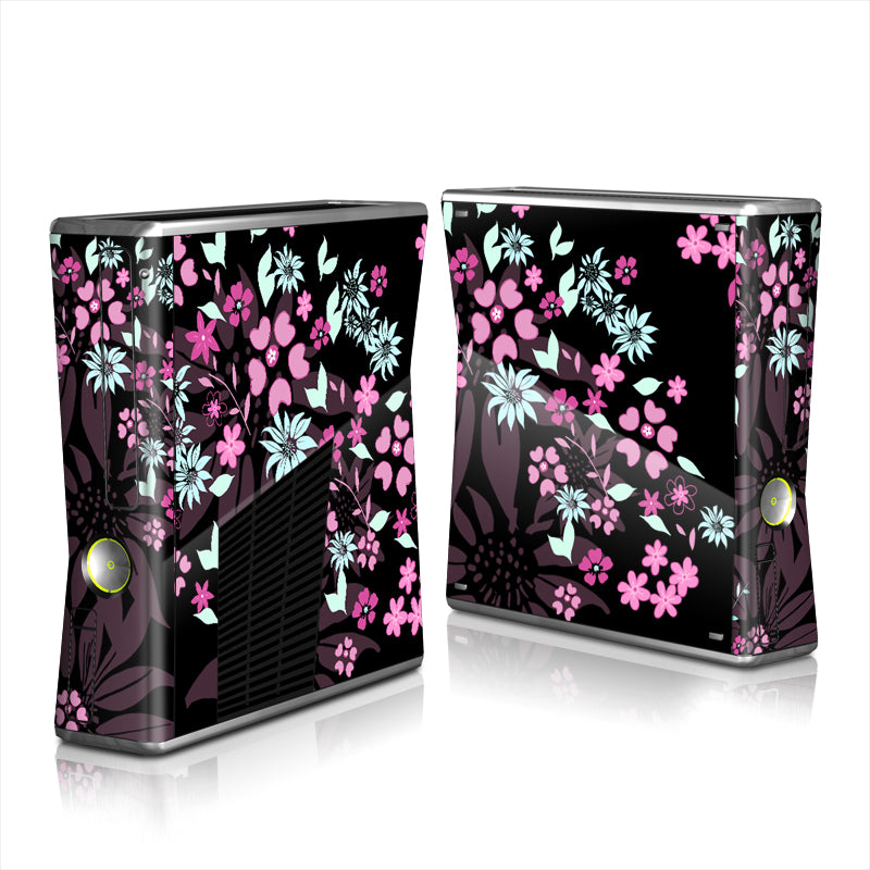 Dark Flowers - Microsoft Xbox 360 S Skin