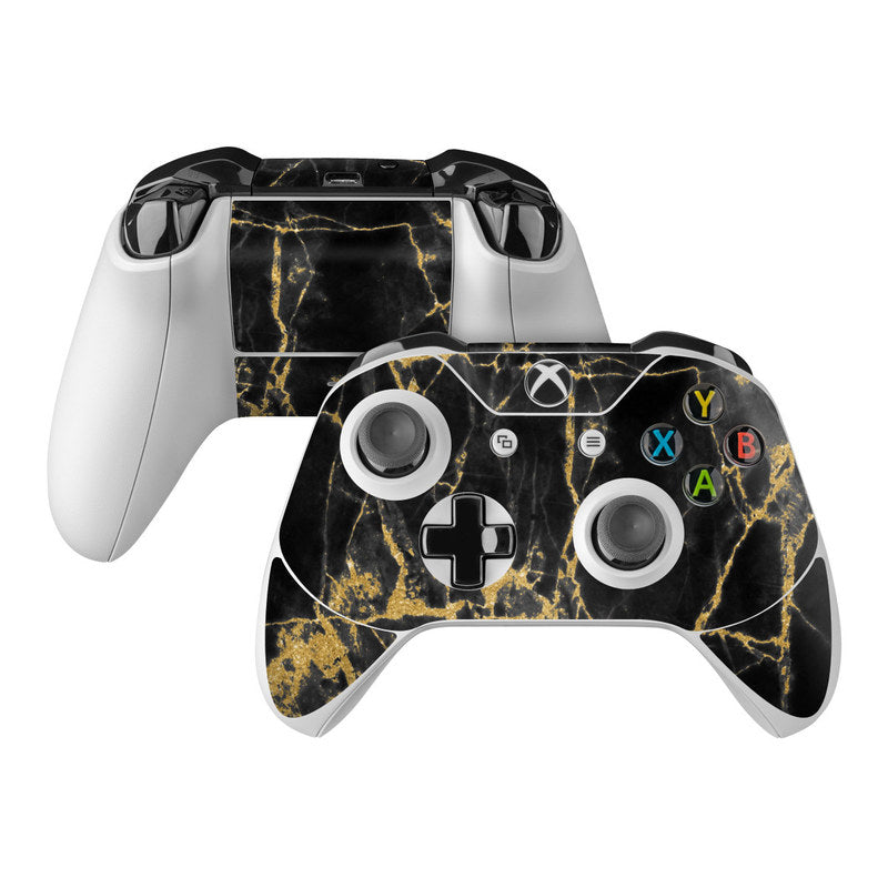 Black Gold Marble - Microsoft Xbox One Controller Skin