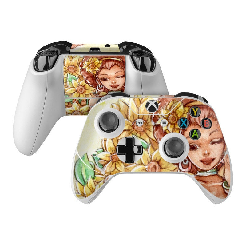 Lady Sunflower - Microsoft Xbox One Controller Skin