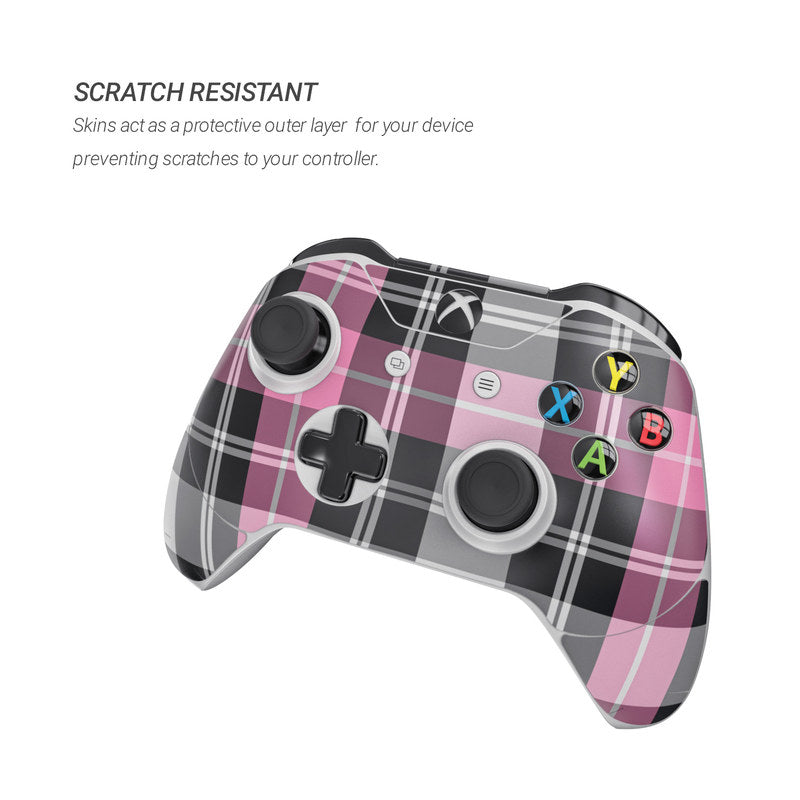 Pink Plaid - Microsoft Xbox One Controller Skin