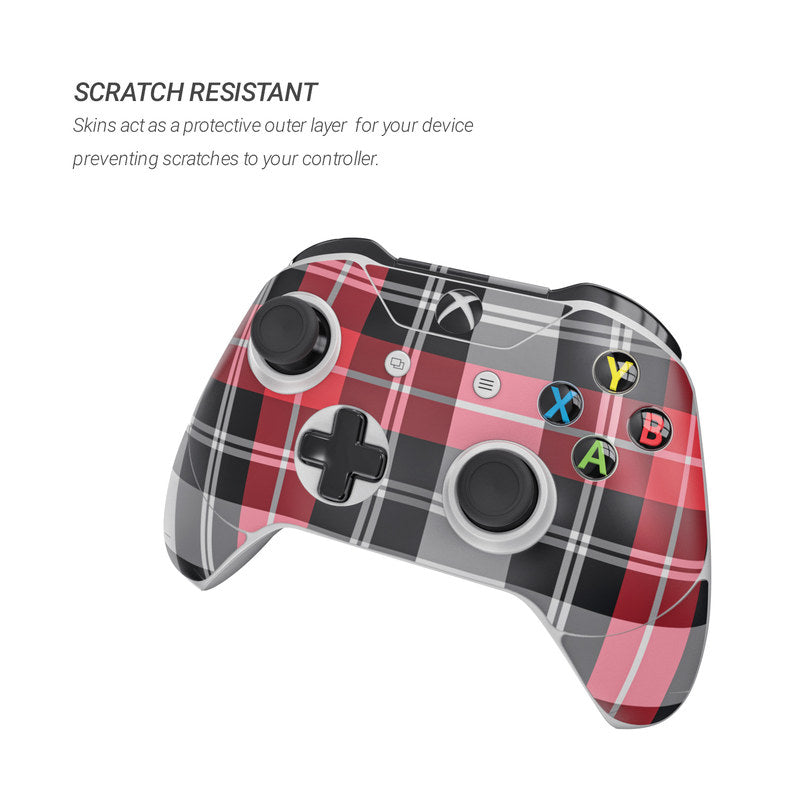 Red Plaid - Microsoft Xbox One Controller Skin