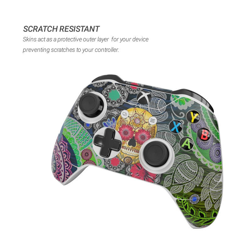 Sugar Skull Paisley - Microsoft Xbox One Controller Skin