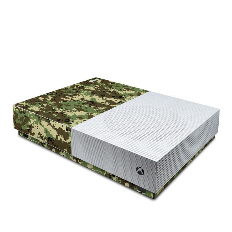 Digital Woodland Camo - Microsoft Xbox One S All Digital Edition Skin