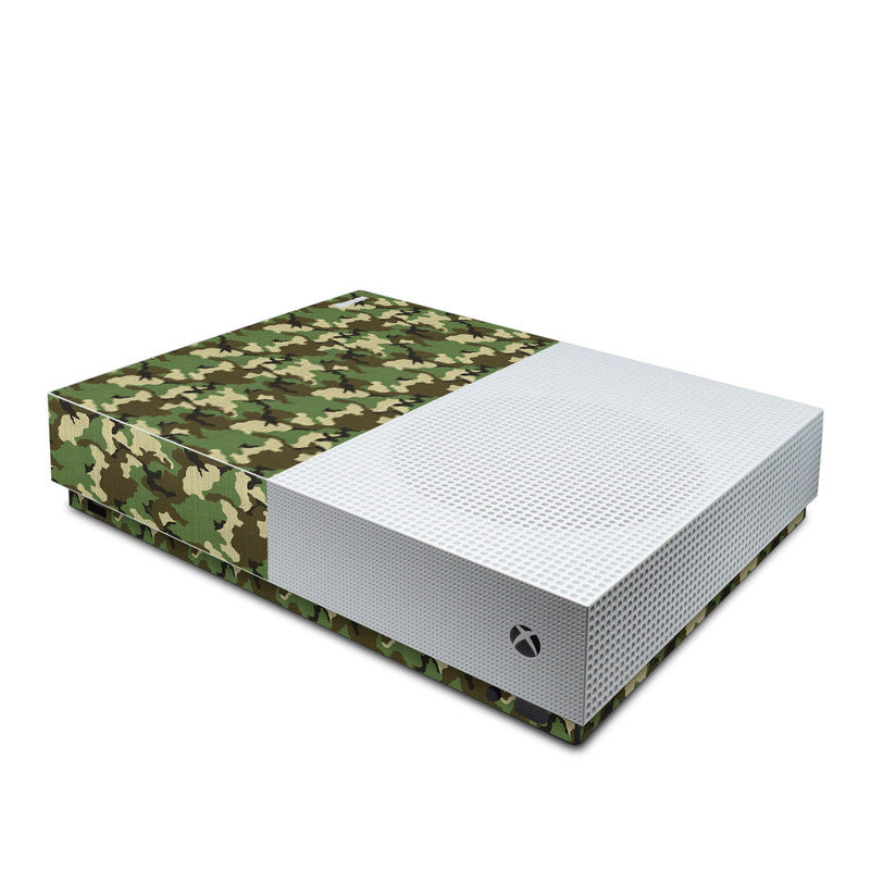 Woodland Camo - Microsoft Xbox One S All Digital Edition Skin