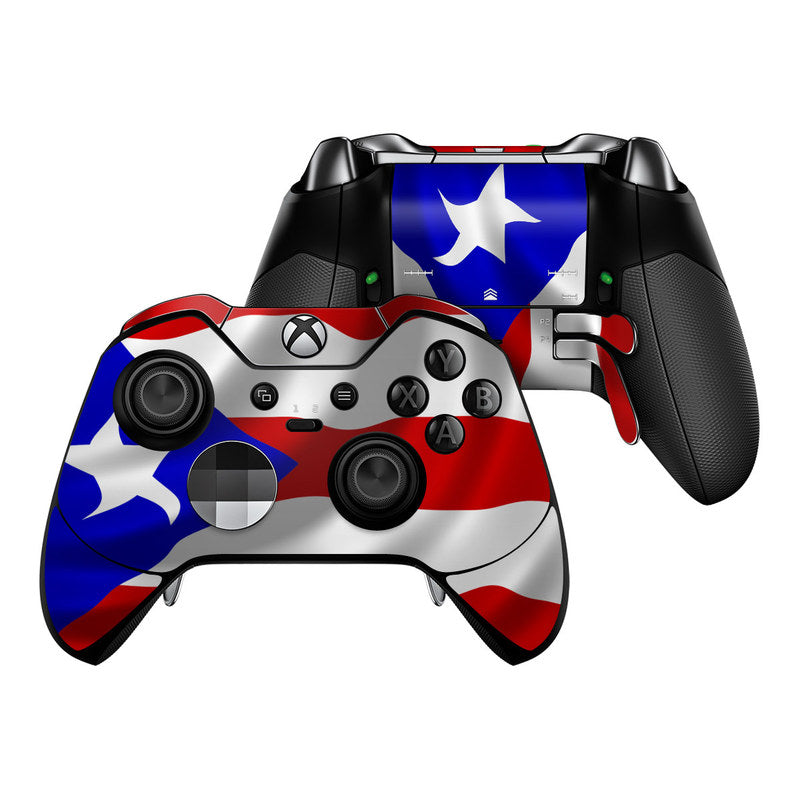 Puerto Rican Flag - Microsoft Xbox One Elite Controller Skin