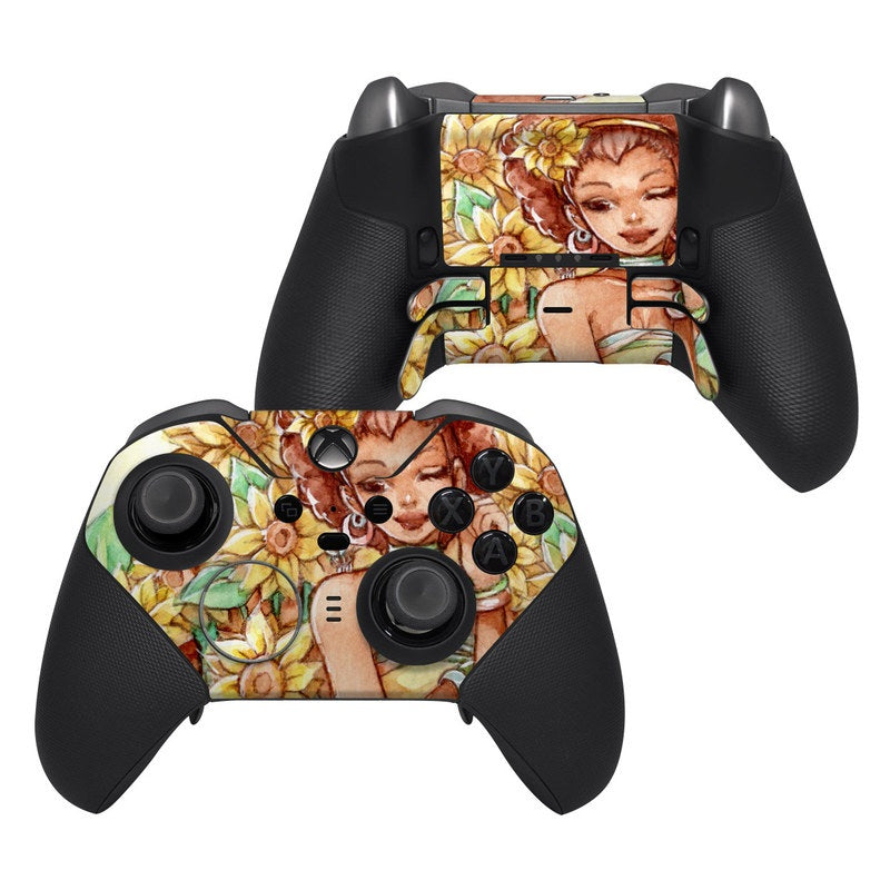 Lady Sunflower - Microsoft Xbox One Elite Controller 2 Skin