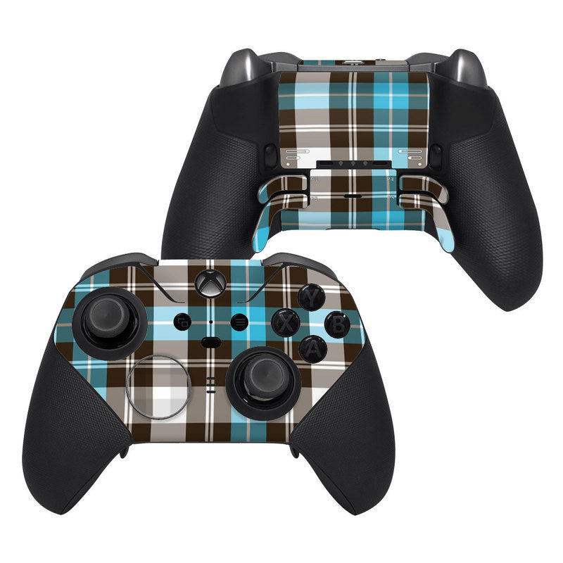 Turquoise Plaid - Microsoft Xbox One Elite Controller 2 Skin